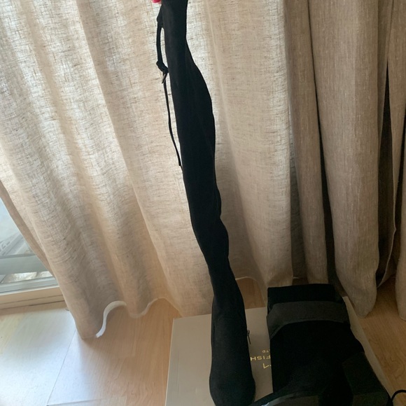 Marc fisher over the knee black suede boots. Size 7 shoes - Picture 8 of 10